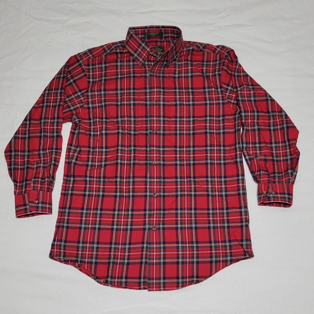 Orvis Signature Collection Cotton/Wool Button Down - Size Medium